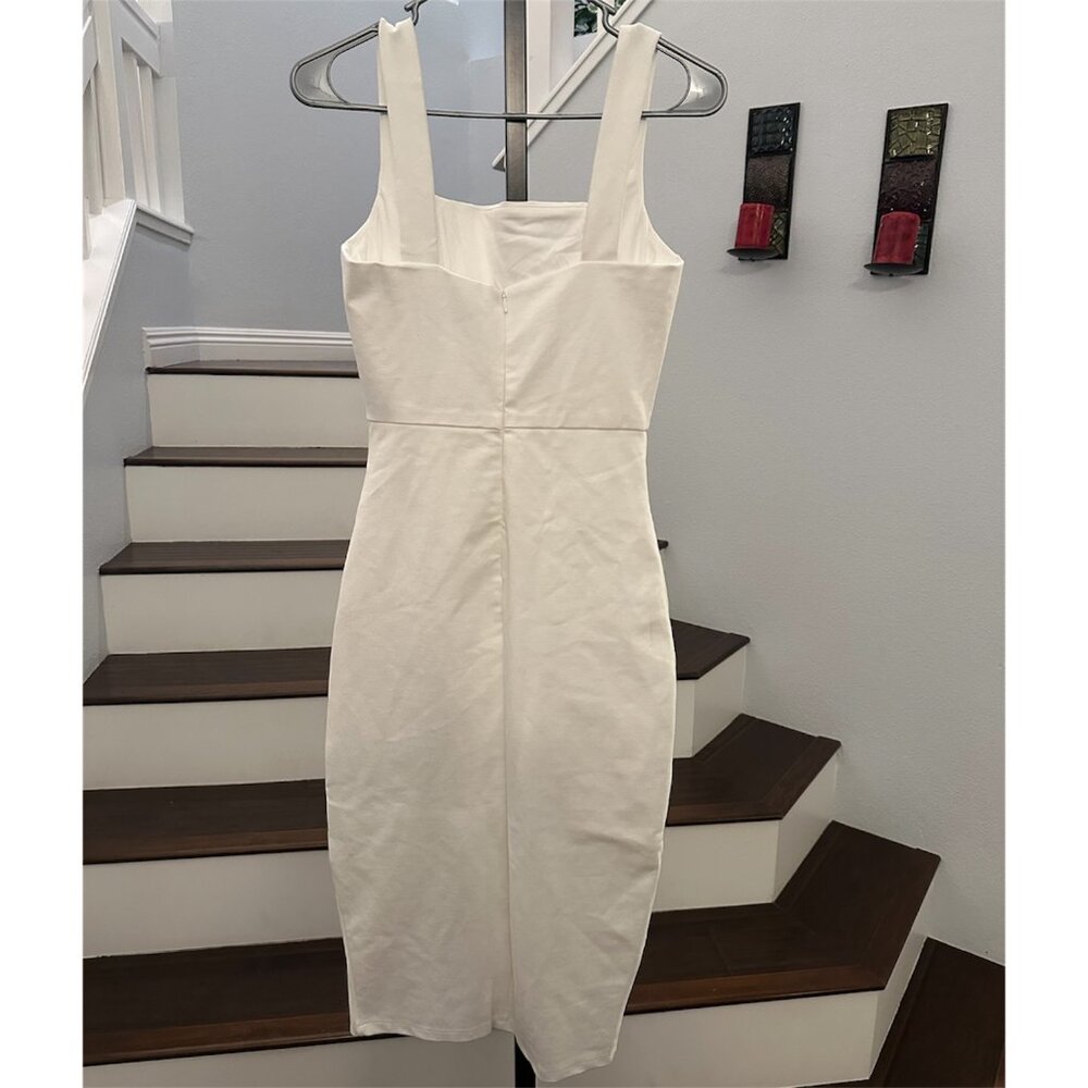 NWOT Lulus Baby, You're The One White Sleeveless Bodycon Midi Dress - Picture 4 of 7